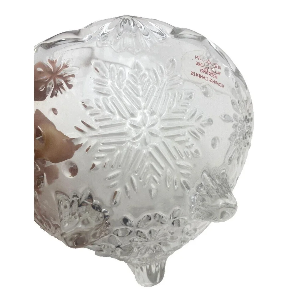 Mikasa Chrystal Snowflake Medley Votive 6 1/4